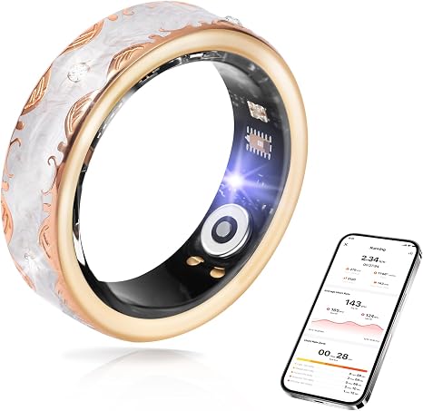 VeloSmart Ring X2 - Advanced Titanium Health & Sleep Tracker