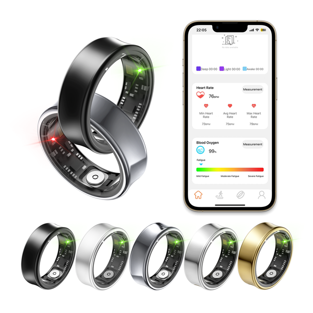 VeloSmart Ring X1 - Premium Titanium Health & Sleep Tracker